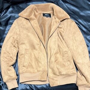 Fashion Nova Tan Suede Jacket